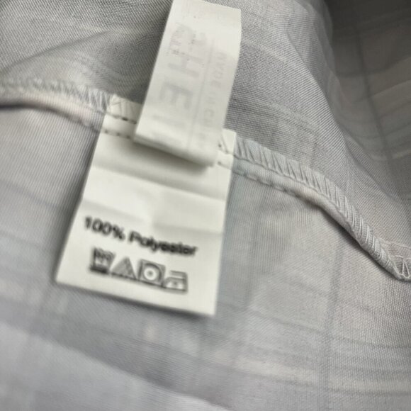 2/$24 SHEIN Tartan Zip Back Mini Pleated Skirt Gray Blue White XL #8777 - Picture 8 of 10